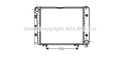 AVA QUALITY COOLING Радиатор, охлаждение двигателя MS2066